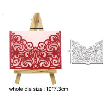 

2020 new metal dies Lace envelope Frame Cutting Dies Stencils For DIY Scrapbooking dies Decorative Embossing PaperCraft dies