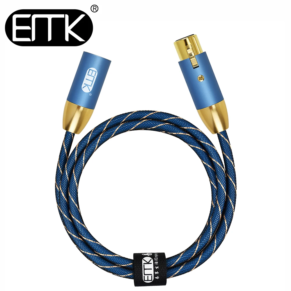 EMK 3 контактный XLR аудио кабель микрофон Cannon сбалансированный жильный Динамик