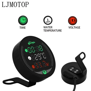 

Motorcycle Tester LED Display Waterproof Voltmeter Multifunction Meter For Honda CB190R VT1100 GROM MSX125 forza 300 CB400SF