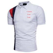 

Custom Your Logo Spring Men Polo Shirts New Clothes Summer Streetwear Casual Fashion Male Lapel Polo Shirt Tops Striped