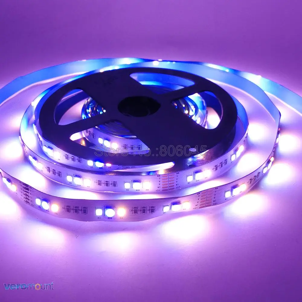 5 м RGB+ CCT светодиодный светильник 5050 RGB SMD+ 2835 холодный белый+ теплый белый светодиодный светильник Светодиодная лента e DC 12 В 12 мм PCB для праздничного украшения