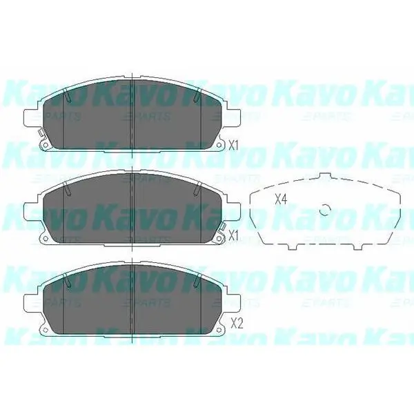 Колодки тормозные NISSAN PATHFINDER 97-04/X-TRAIL 01-07 передние