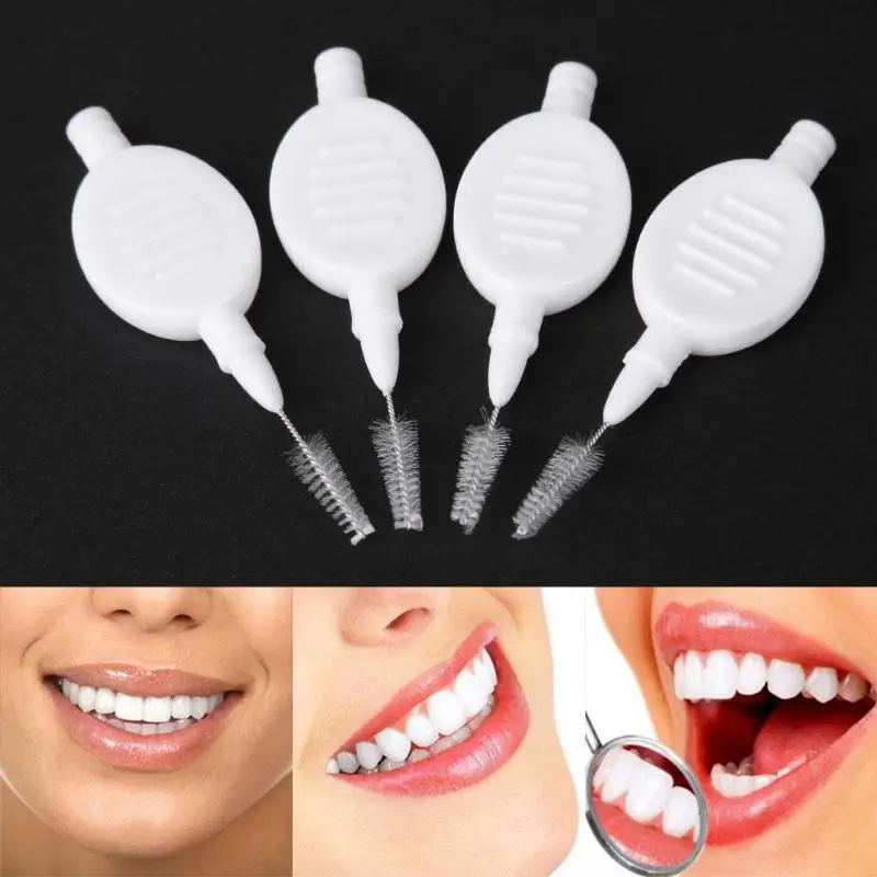 4 шт., мягкие межзубные щетки для взрослых, чистящая зубная нить, щетка для ухода за полостью рта