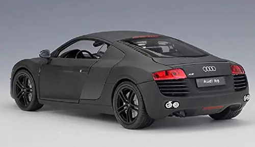 Welly 1:24 Audi R8 матовый черный литой модельный автомобиль в коробке