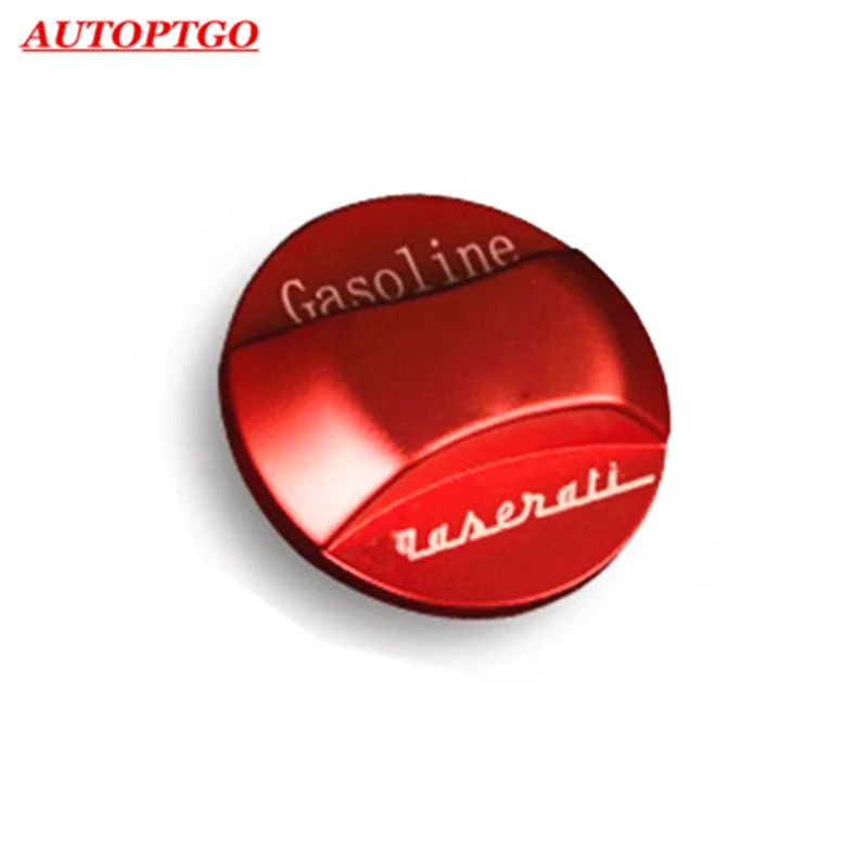 Red Car Styling Racing Fuel Tank Oil Filler Cap Cover Decoration W/3M Sticker For Maserati Ghibli Quattroporte Levante - Цвет: Red