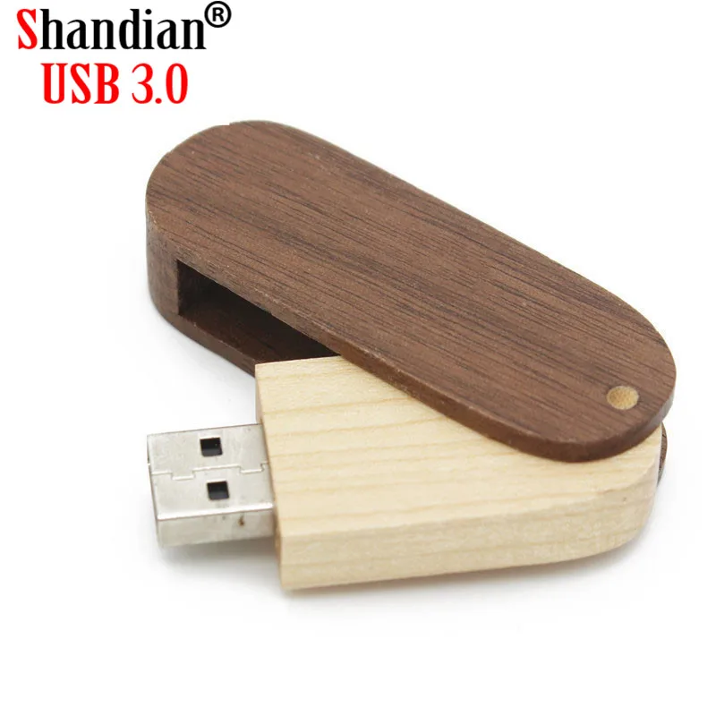 USB флеш накопитель SHANDIAN деревянный поворотный 4/8/16/32/64 гб 1 шт.|USB флэш-накопители| |