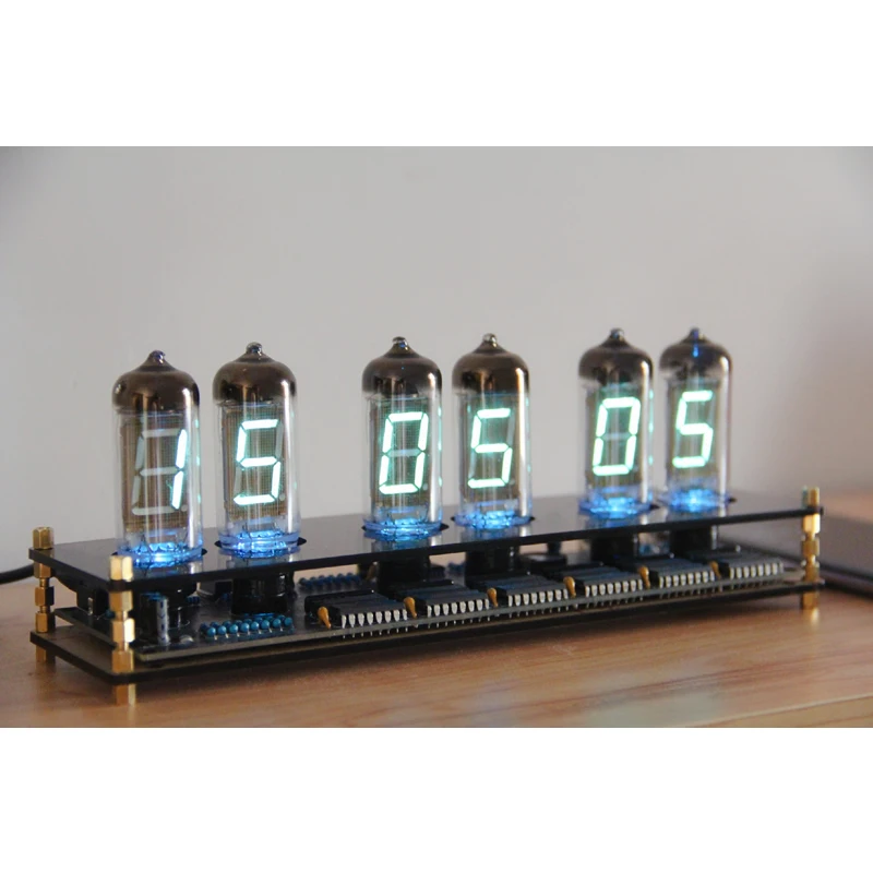 Iv11 Fluorescent Tube Clock, Vfd Finished Nonglow Tube Clock, High