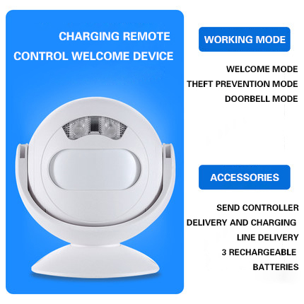 In Five Llanguages Welcome To Sensor Entrance Shop Ding Dong Listing Commercial Infrared Greeter