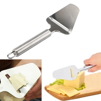 

Silver Stainless Steel Cheese Peeler Cheese Slicer Cutter Butter Slice Cutting Knife Kitchen Cooking Cake Dessert Cheese Tools