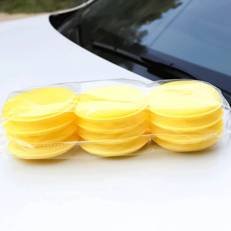 

12Pcs/Set Car Polishing Waxing Foam Sponge Applicator Pads Auto Window Body Paint Surface Care Cleaning Pad Car Accessories