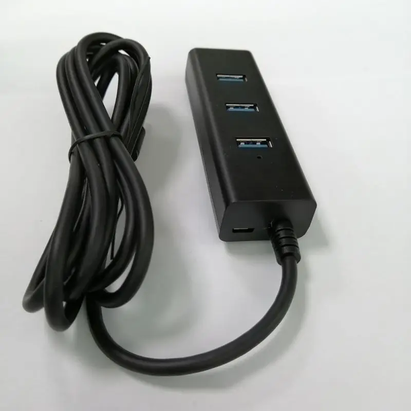 Высокотемпературный Пластик ABS 4 порта USB 3,0 концентратор, скорость передачи портативный концентратор данных, совместимый с устройствами USB A