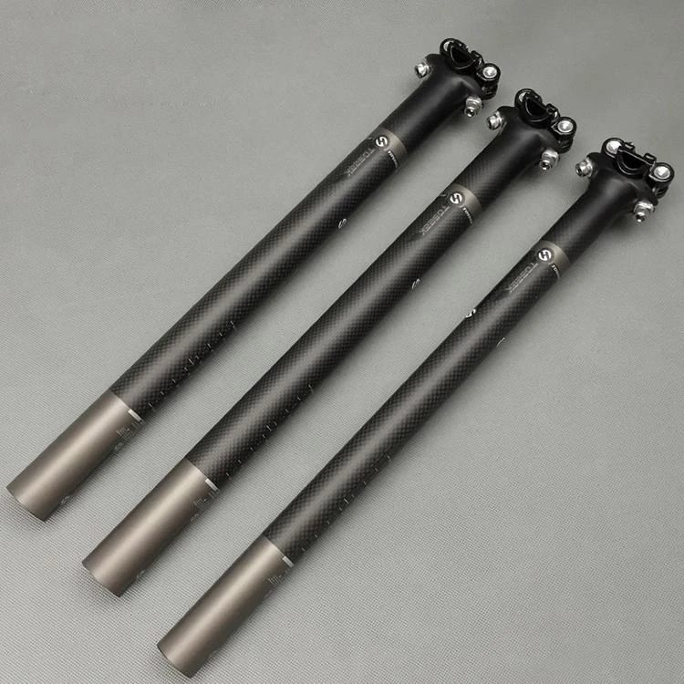 Toseek 3k Matte Full Carbon Fiber Bicycle Seatpost Superlight Mtb Road