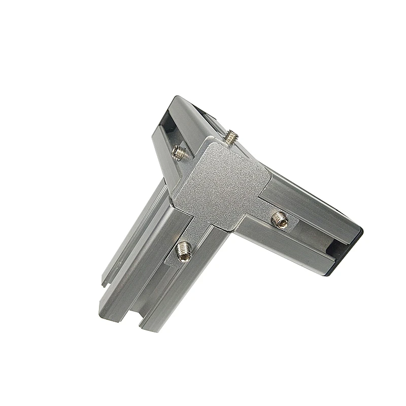 

Concealed 3-way corner connector L type three dimensional with screws 2020 3030 4040 Aluminum Profile EU standard right angle