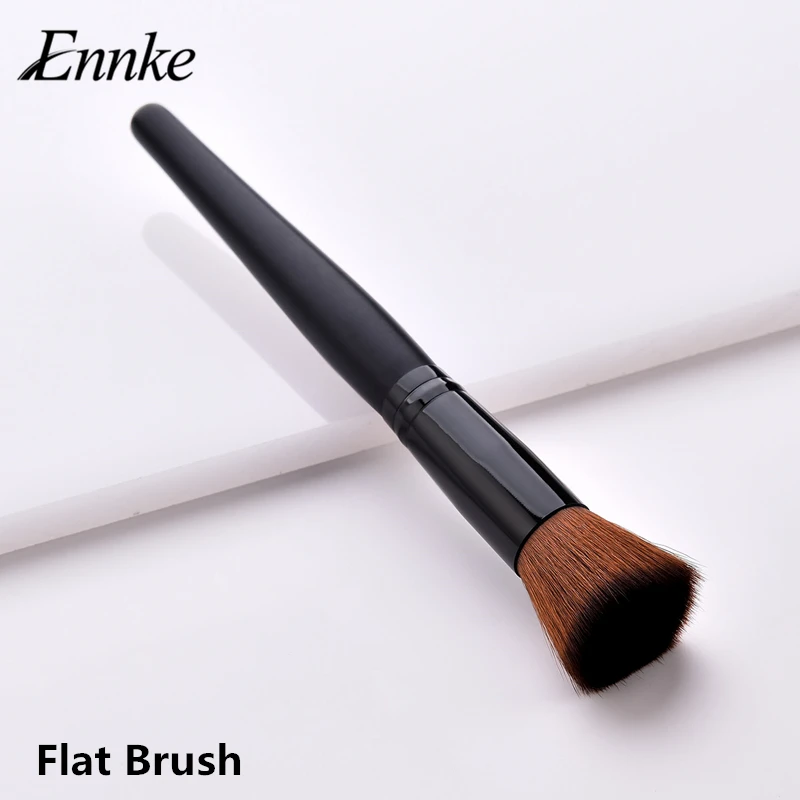 

ENNKE 1pcs makeup brush female black handle pink blush round eye blemish brush makeup brush professional makeup tool
