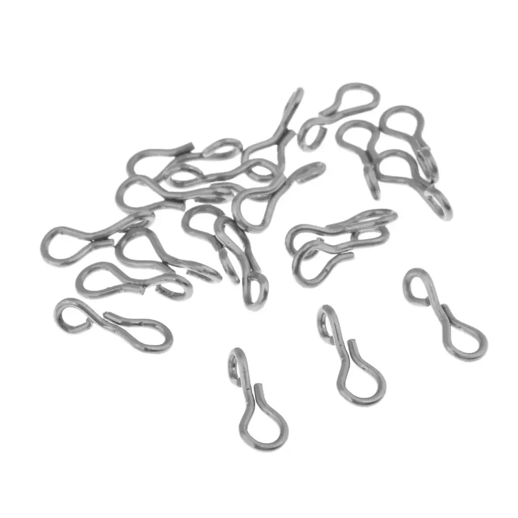 20 Pieces Fly Tying Material Fish Skull Articulated Shanks Fish Spine Durable to Use