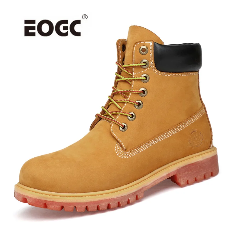 Winter Shoes Snow-Boots Waterproof Ankle Retro Nubuck Men Top-Quality Handmade Natural