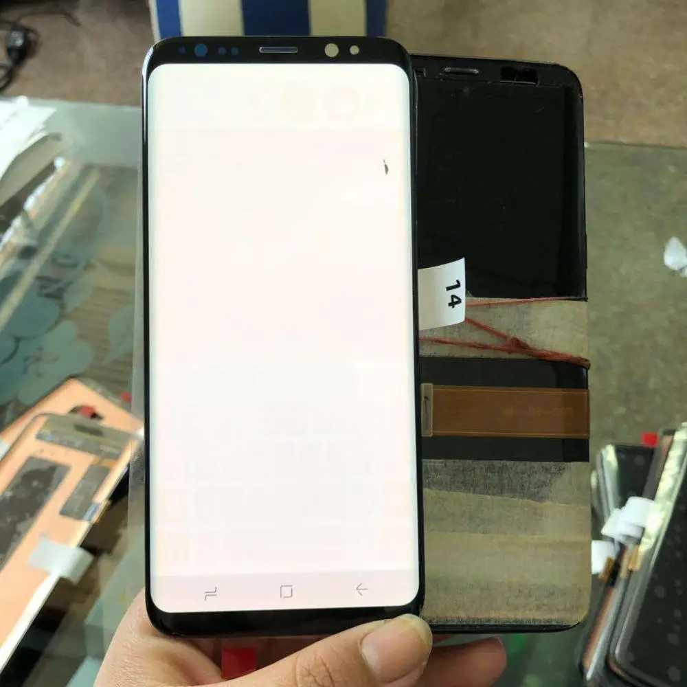 С ожоговой тенью + пятно супер Amoled LCD для Samsung Galaxy S8 G950 G950F G950FD дисплей сенсорный