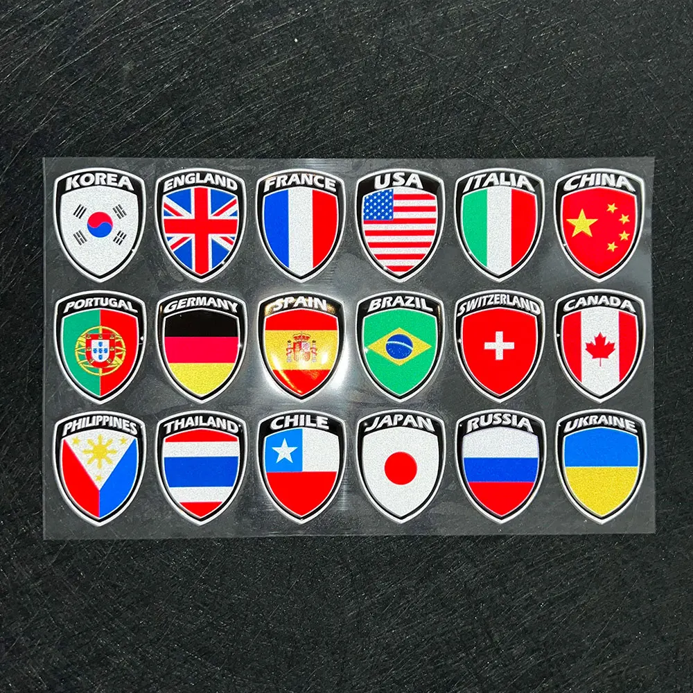 3D Reflective Flag Sticker Motorcycle Parts Car Decal For UK Italy France Russia Spain Brazil South Korea Japan Chile USA Ukraine reflective stickers,motorcycle stickers,car accessories,auto stickers,vinyl stickers,italy flag stickers,custom stickers,motorcycle accessories