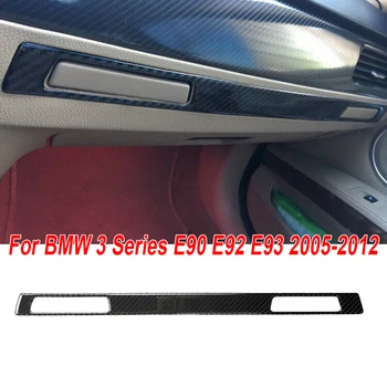 

Black Carbon Fiber Decorative Sticker Interior Copilot For BMW 3 Series E90 E92