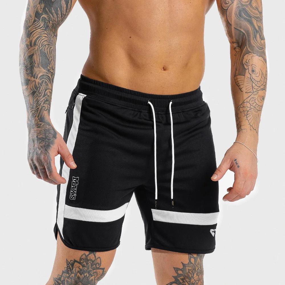 New Gym Mens Sport Running Shorts Quick Dry grid Workout Short Pants GYM Wear Men Soccer Tennis Training Beach Swim Shorts