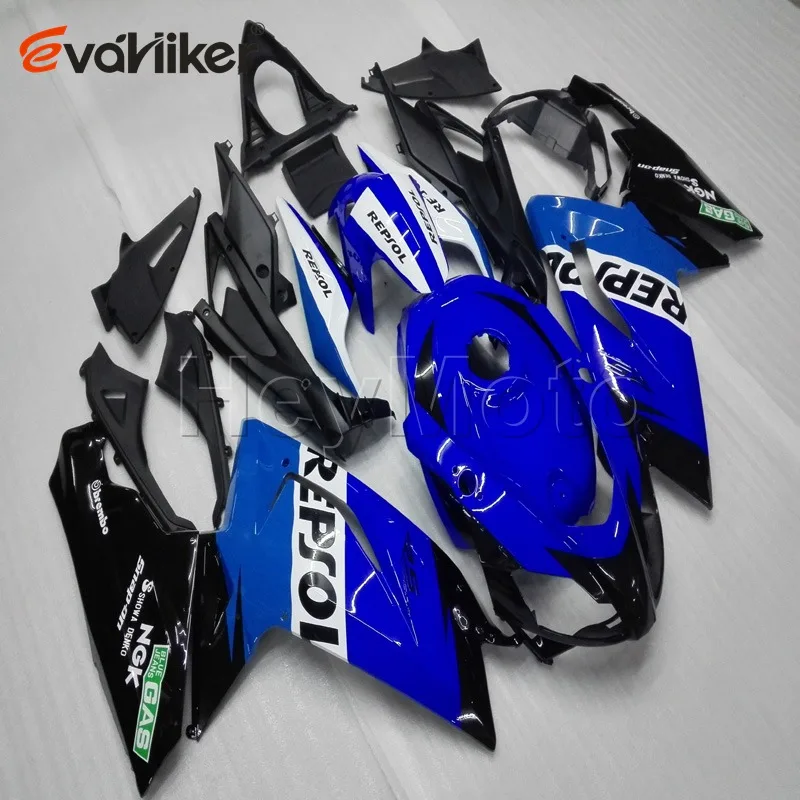 Пользовательские мотоцикла хомут для RSV125 2006 2007 2008 2009 2010 2011 ABS Пластик мотоцикл обтекатель+ 5 подарки+ синий H2 - Цвет: F
