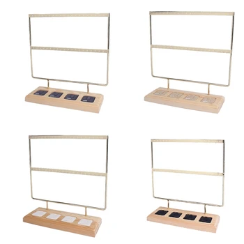 

2 Tier Wooden Earrings Jewelry Organizer Display Holder