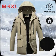 Плюс Размер Мужская зимняя верхняя одежда с капюшоном софтшелл для ветронепроницаемого и водонепроницаемого мягкого пальто уличная походная оболочка пуховик# G3