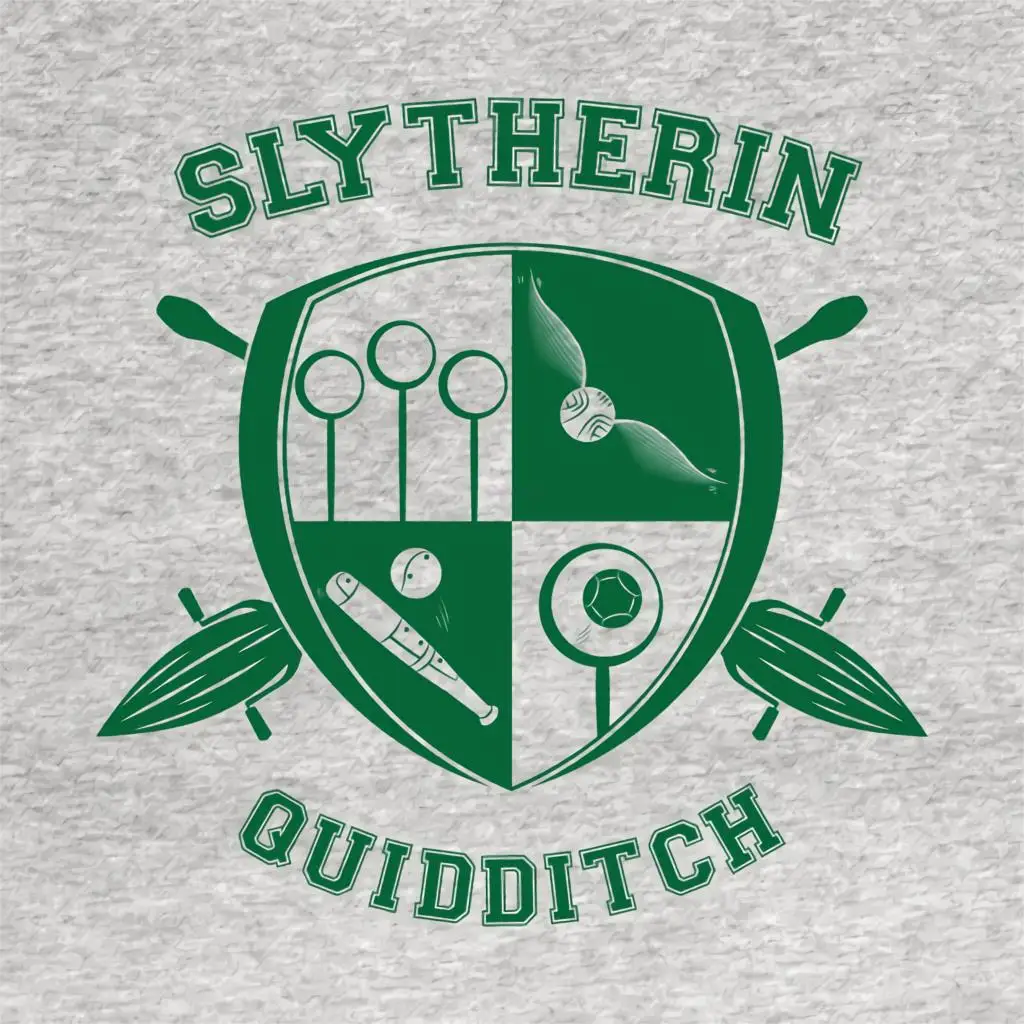 Футболки Топы Quidditch - Slytherin футболка (2) мужская и женская рубашка | Мужская одежда