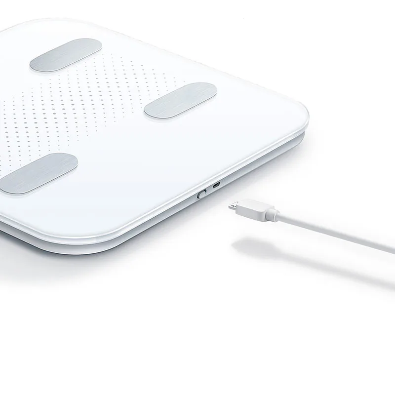 XIAOMI YUNMAI Интеллектуальный bluetooth весы для тела и жира Смарт-приложение весы для веса жира светодиодный дисплей usb зарядка Поддержка Android и IOS