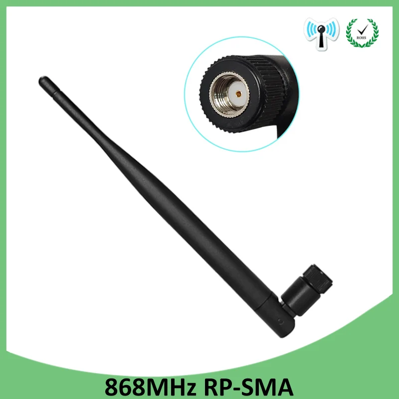 

2pcs 868MHz 915MHz Antenna 5dbi RP-SMA Connector GSM 915 MHz 868 MHz antena outdoor signal repeater antenne waterproof Lorawan