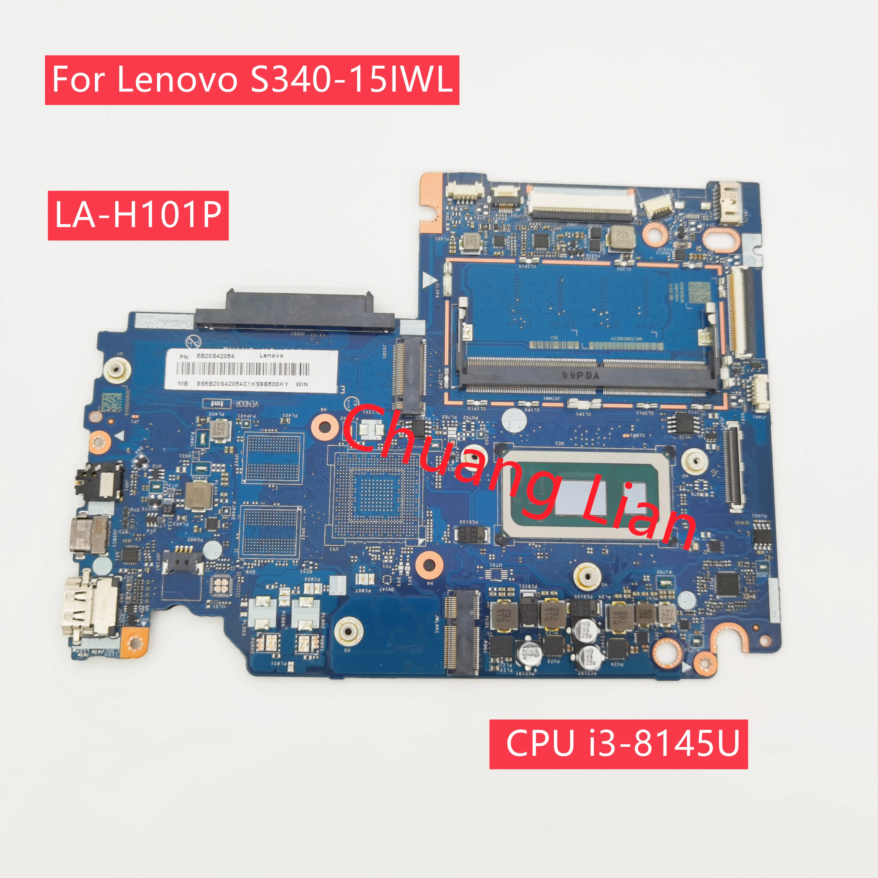 latest motherboard for desktop For Lenovo S340-14IWL S340-15IWL laptop motherboard  LA-H101P with CPU i3-8145U  UMA 4GB DDR4  FRU 5B20S42034 100% Fully Tested best chipset for gaming pc