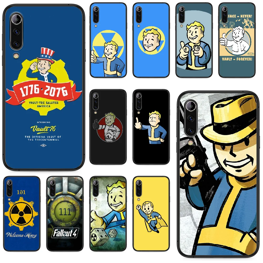 game Fallout 4 Vault Boy Phone case For Xiaomi Mi 6 8 A1 Note3 A2 9 CC9 9T A3 MIX 2 2S 3 Lite SE Pro black funda silicone | Мобильные