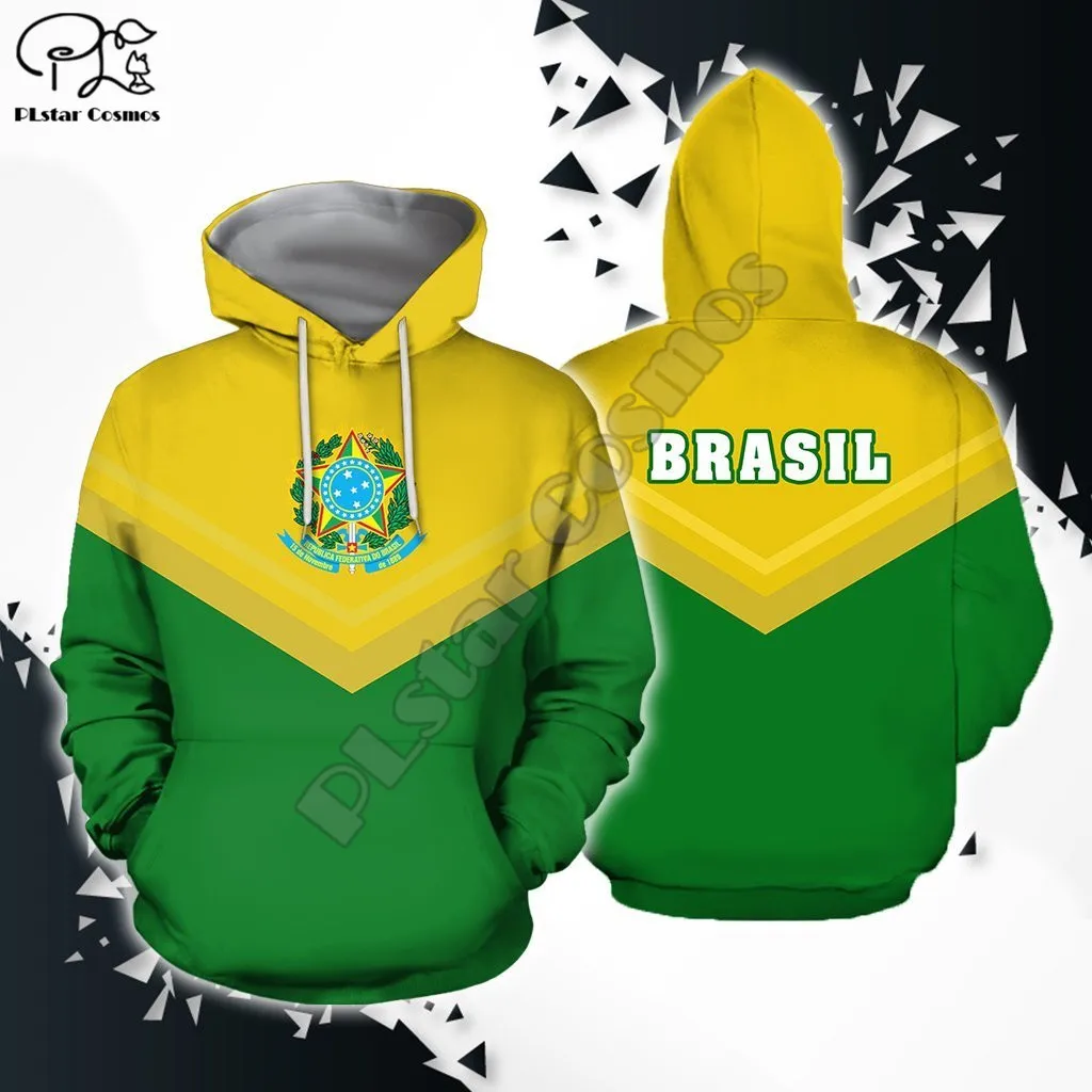 

PLstar Cosmos National Emblem Brazil Flag 3D Printed Hoodies Sweatshirts Zip Hooded For Men And Women Casual Streetwear Style-7