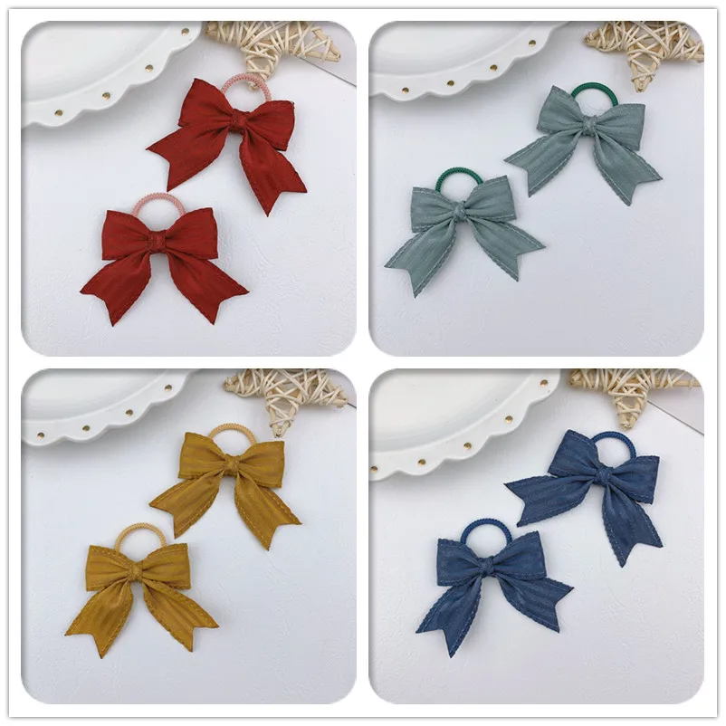 

Бутик 10 комплектов модные ласточкин хвост лук резинки для волос галстук-бабочка хвост держатель резинки для волос в стиле принцессы; Украшение на голову; Аксессуары для волос