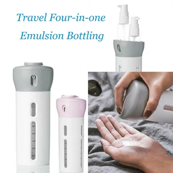 

Travel Bottle Set 4-In-1 Organized Leak Proof Toiletry Refillable Bottle Liquid/Lotion/Cream Container Spray Bottle Makeup Tool