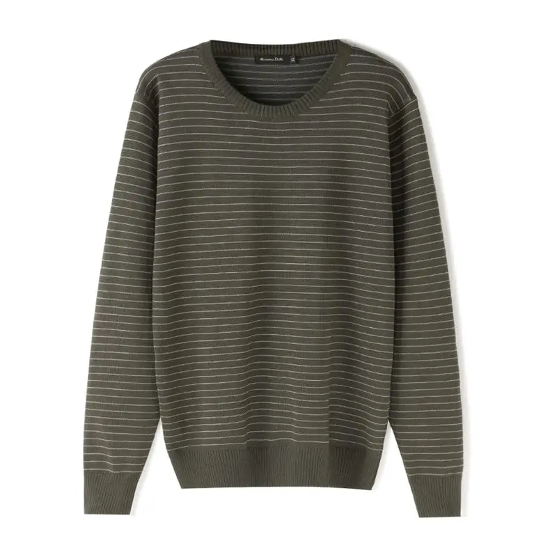 MuLS Brand Sweaters Men Pullovers Male 2019 Autumn New Round Neck Striped Sweater Jumpers Winter Spring O-Neck Cotton Knitwear 01