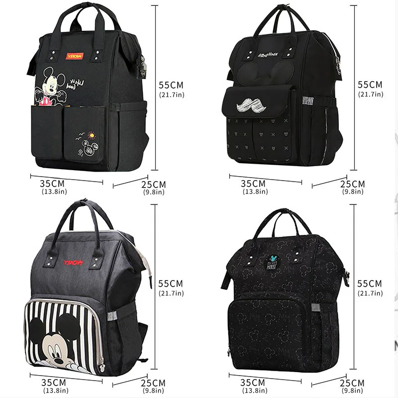 Najtaniej Disney torba na pieluchy plecak dla mamy dziecko torba macierzyństwo na opieka nad dzieckiem torba na pieluchy wózek podróżny USB ogrzewanie wyślij bezpłatnie 1Piar haki