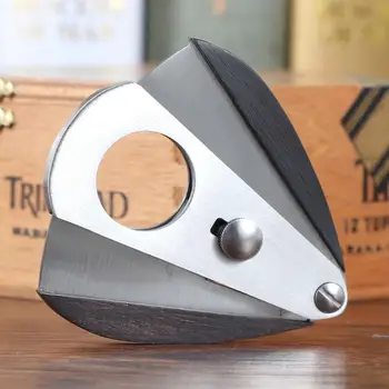 

GALINER Wood Cigar Cutter Metal Sharp Tobacco Scissors Portable Stainless Steel Blades Cutters Fit Cohiba Cigars W/ Gift Box