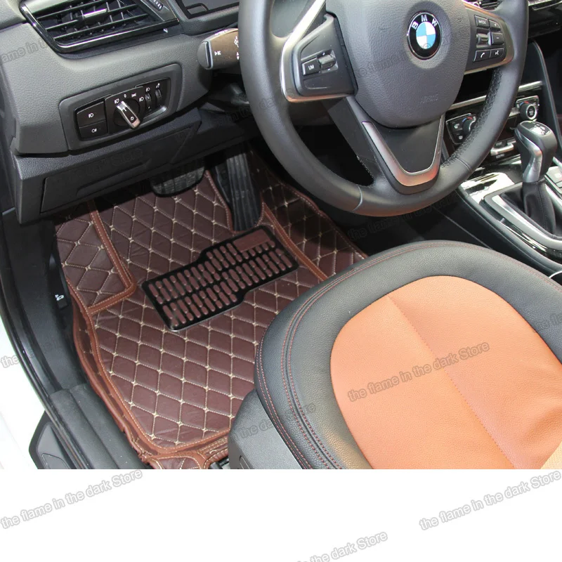 Стильный кожаный автомобильный напольный коврик lsrtw2017 для bmw F22 F45 F46 2 серии 218i 220i