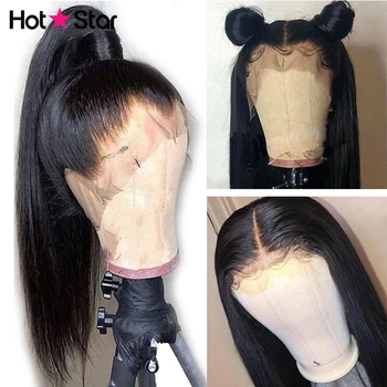 

360 Lace Frontal Wig Pre Plucked With Baby Hair Straight Lace Frontal Human Hair Wigs Hot Star Braizlian Glueless Lace Wig 150%
