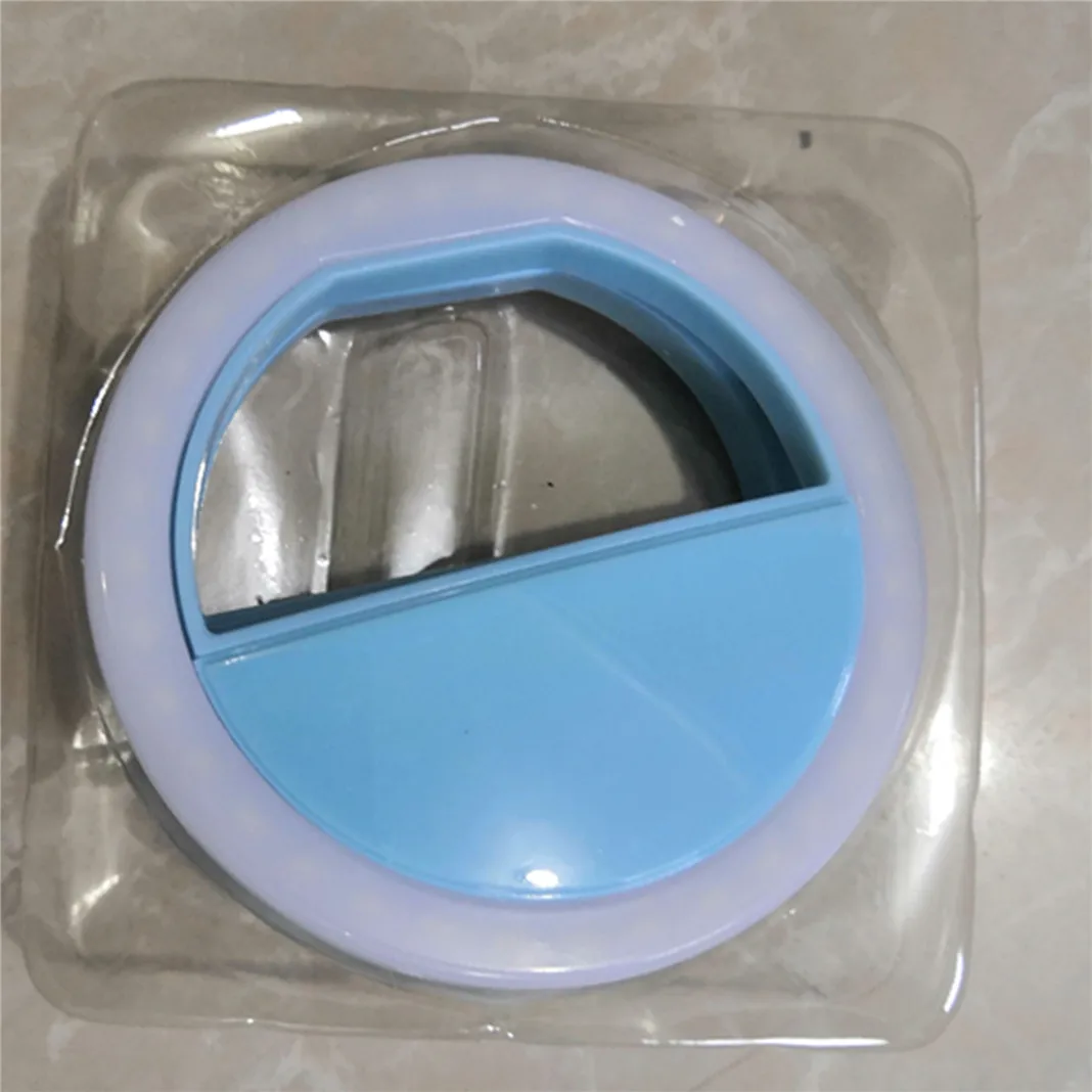 Инструмент для сэлфи новейшее зеркало для макияжа Светодиодный прожектор профессиональный светодиодный Круглый кольцо заполняющий свет артефакт 36 шт. светодиодный бисер косметическое зеркало - Цвет: blue