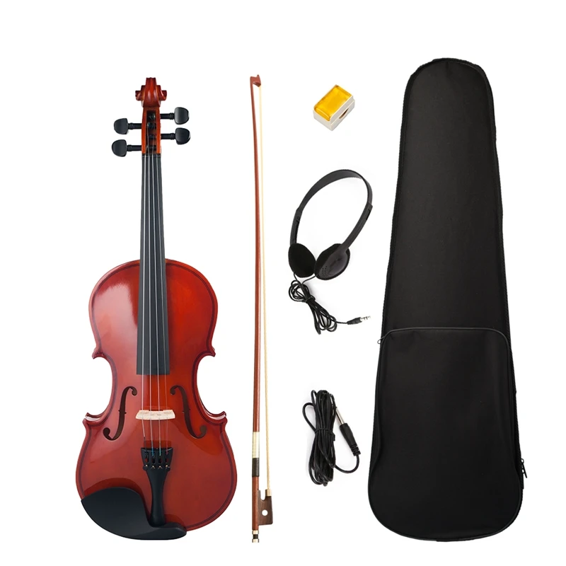 

Naomi Full Size 4/4 Violin/Fiddle Student Violin Basswood Violin Kit +Bridge+Rosin+Case+Bow Natural Color for Beginner