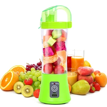 

Usb Rechargeable Blender Mixer Portable Mini Juicer Juice Machine Smoothie Maker Household Small Juice Extractor -Green