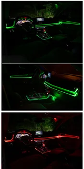 Automobile Atmosphere Lamp Car Interior Lighting LED Strip Decoration Garland Wire Rope Tube Line Flexible Neon Light USB Drive 18