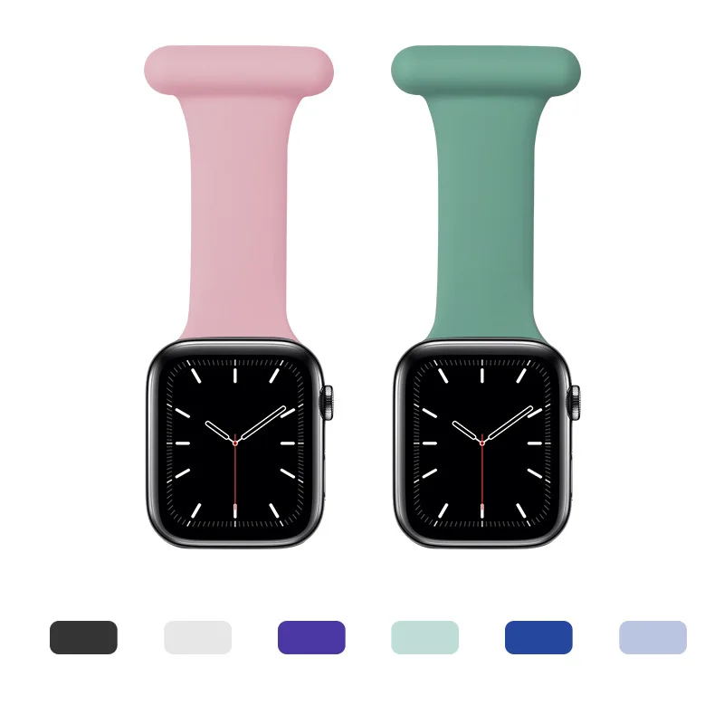 Cinturino Smart Watch impermeabile per Apple Watch spilla cinturino in  Silicone con Clip per medici infermiere - AliExpress Consumer Electronics