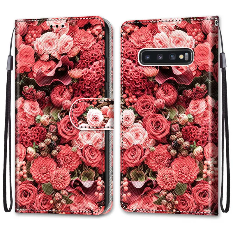 best case for samsung Wallet Case for Samsung Galaxy S10 Puls Cases Luxury Leather Cover for Samsung S9 Note 10 Plus S10E Stand Protective Card Holder silicone case samsung