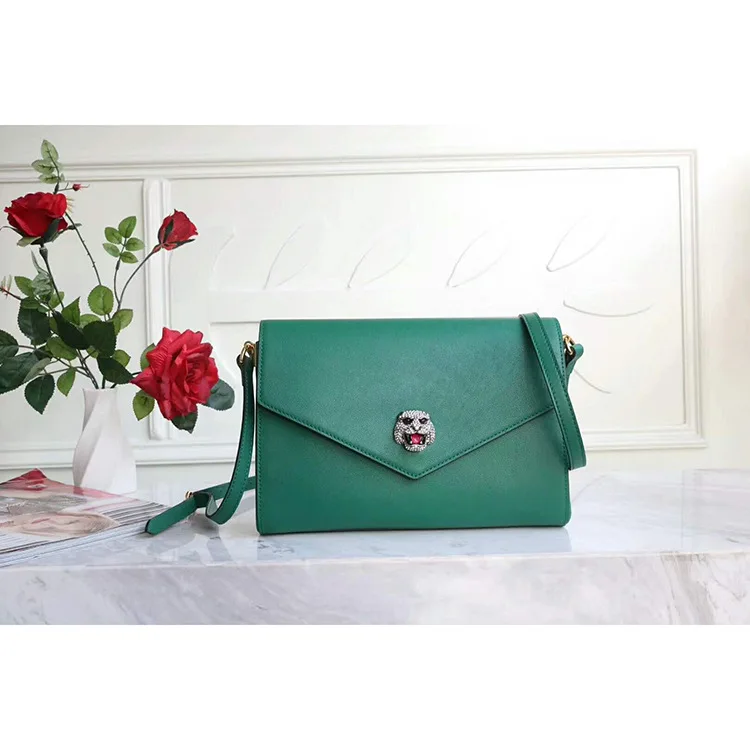 

Europe And America Luxury Supply of Goods 2019 Autumn And Winter New Products Tiger Head WOMEN'S Bag Genuine Leather Crossbody B