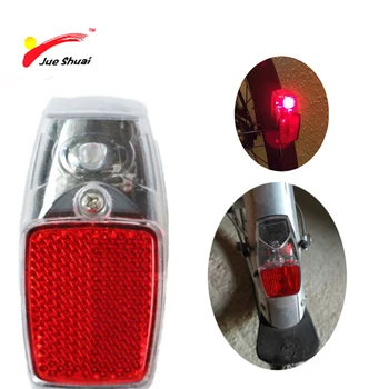 

JS Fender Leds Battery Bicycle Taillight Rear Red Plastic Light Safety Warning Bike Light MTB Night Lamp Fietswiel Verlichting