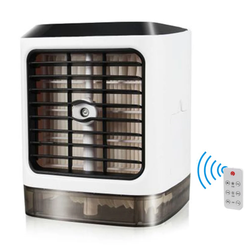 USB Desktop Portable Mini Air Conditioner Water Cool Cooling Fan Cooler ...