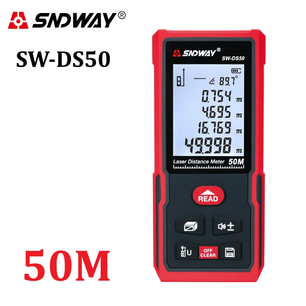 SNDWAY Laser Distance Meter Range Finder 120m 100m 70m 50m Laser Tape Measure Rangefinder Roulette Trena Ruler Measuring Device SNDWAY Laser Distance Meter Range Finder 120m 100m 70m 50m Laser Tape Measure Rangefinder Roulette Trena Ruler Measuring Device